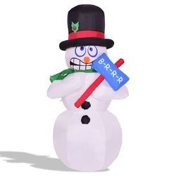 6' Shivering Christmas Snowman for Indoor/Outdoor