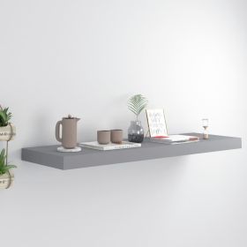 Floating Wall Shelf Gray 31.5"x9.3"x1.5" MDF