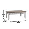 Bear - Creek Cocktail Table - White