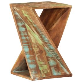 Side Table 13.8"x13.8"x21.7" Solid Wood Reclaimed