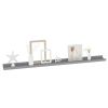 Wall Shelves 2 pcs Gray 39.4"x3.5"x1.2"