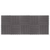 Decking Tiles 10 pcs Gray Wash 11.8"x11.8" Solid Acacia Wood