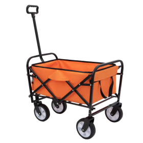 Foldable Heavy-duty Utility Vehicle (Color: Orange)