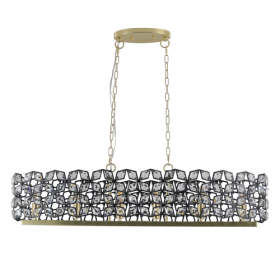 Modern Champagne Gold Oval Crystal Chandelier Unusable Platform - Temu (Option: Transparent)