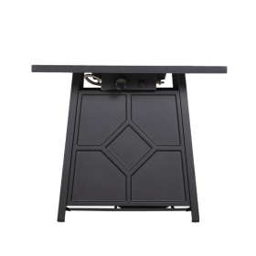 Steel Propane Gas Pit Table (Option: Antique Black)