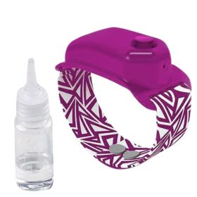 Various styles of hand sanitizer bracelet (Option: Pink with a bottle)