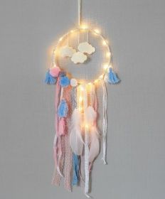 Cloud Dream Catcher Wind Chime Pendant (Option: Have Lamp)