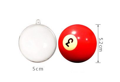 Plastic Ball Hollow Ball PS Decoration Hanging Ball (Option: 50mm)