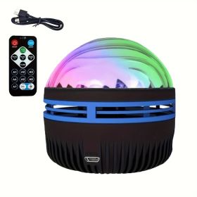 2 In 1 Northern Lights And Ocean Wave Projector With 14 Effects Of Galaxy Light For Game Rooms, Parties, Light Projector For Bedroom, Led Light Projec (Option: default)