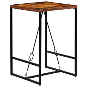 vidaXL Bar Table Solid Reclaimed Wood 70x70x106 cm (Option: as picture)