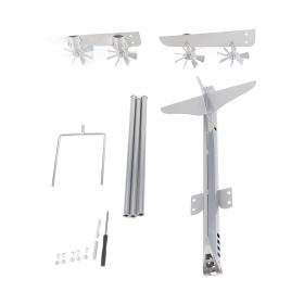 Aircraft Wind Sculpture Wind Powered Rotate Stainless Steel Airplane Windmill Easy Assemble Metal Windmill Garden Decor (Option: as picture)