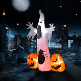 11.8 FT Halloween Inflatables Ghost Spider Pumpkin Outdoor Decorations (Option: as picture)