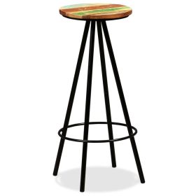 vidaXL Bar Stools 2 pcs Solid Reclaimed Wood (Option: as picture)