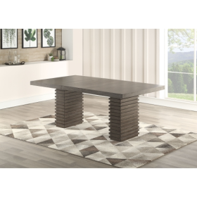 Mila - Dining Table - Dark Gray (Option: Dark gray)