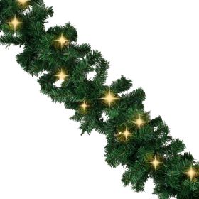 vidaXL Christmas Garland with LED Lights 20 m (Option: as picture)