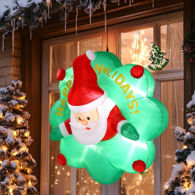 Large Blow Up Hanging Inflatable Decoration With Built-in LED Lights For Window Decor Holiday Party Front Yard Lawn Garden (Option: as picture)