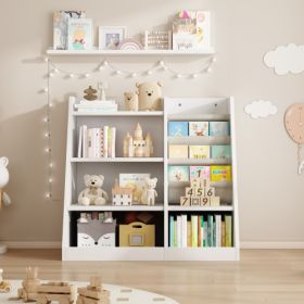 Wooden Toy Storage Organizer Cabinet (Color: White)