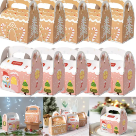 10 Pieces Christmas Gift Boxes (Option: Multicolor)