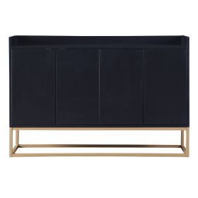 Modern Sideboard, Elegant Buffet Cabinet (Color: Black)