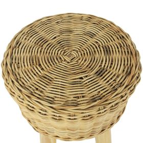 vidaXL Bar Stool Natural Rattan (Option: as picture)