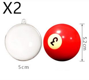 Plastic Ball Hollow Ball PS Decoration Hanging Ball (Option: 50mm10pcs)