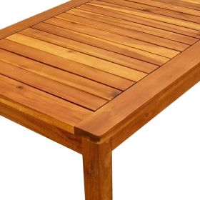 vidaXL Garden Coffee Table 90x50x36 cm Solid Acacia Wood (Option: as picture)